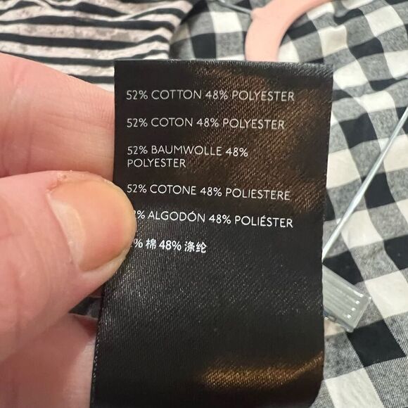 Anthropologie Pilar V-neck Black Lack Relaxed Fit casual top size medium - Picture 10 of 13